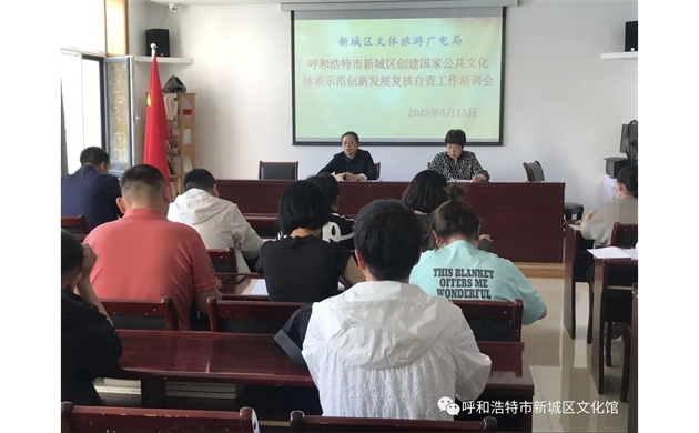 新城区组织《迎接国家公共文化服务体系创新发展工作复核》专题培训